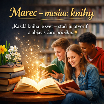 Marec – mesiac knihy: Otvorme spolu nové príbehy