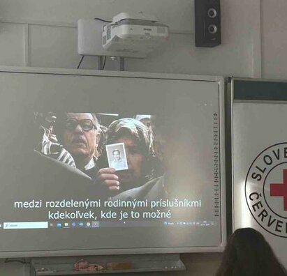 Prednáška o Slovenskom červenom kríži - história, poslanie, aktivity
