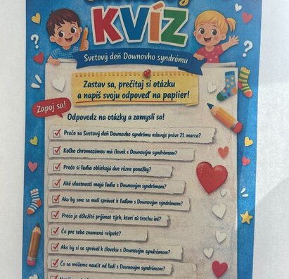 Svetový deň Downovho syndrómu: Inakosť nás spája! 