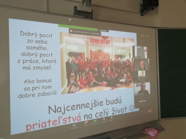 Stretnutie s koordinátorkou nadácie Úsmev ako dar