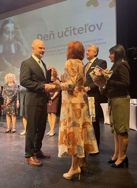 Ocenenie ku Dňu učiteľov