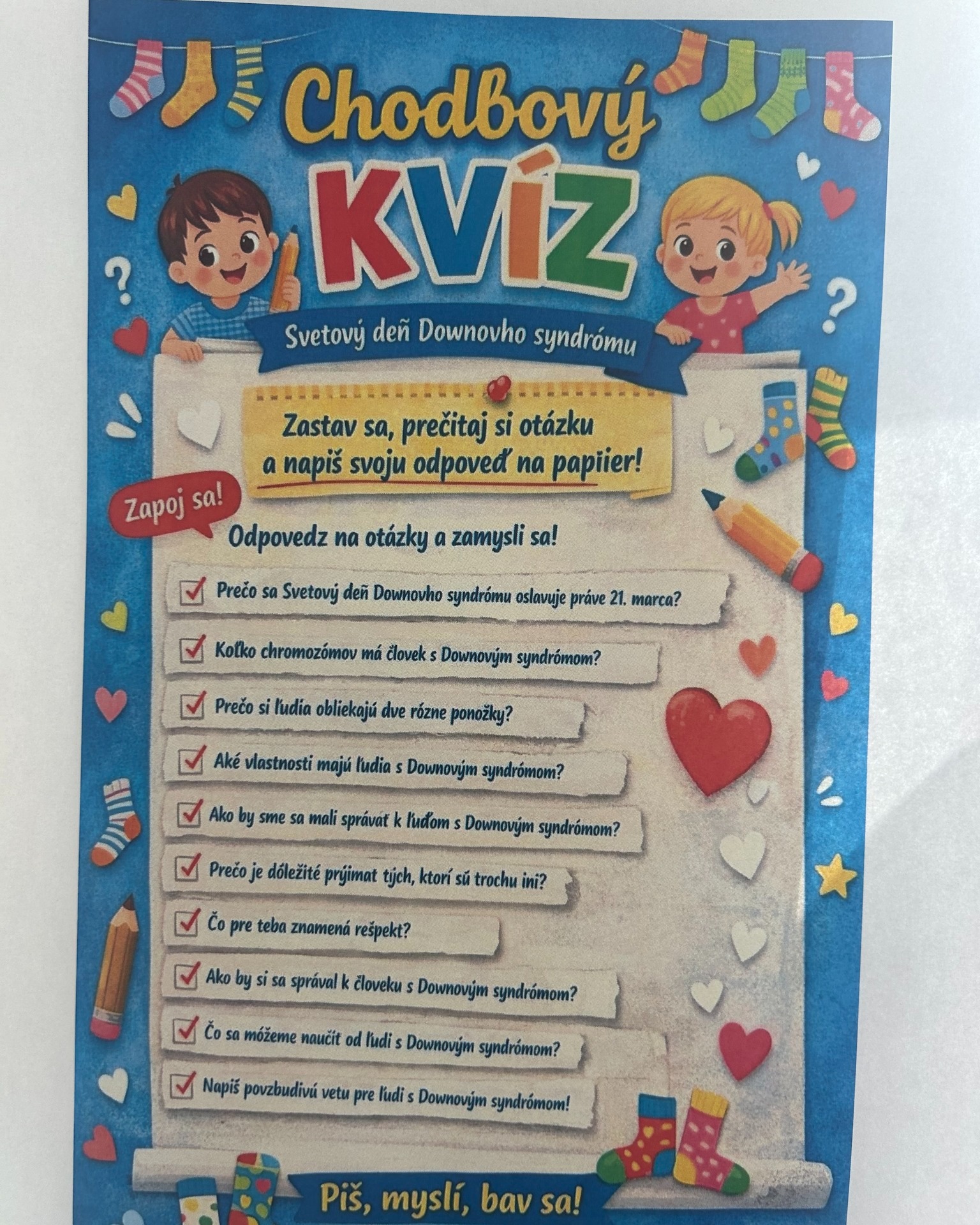 Svetový deň Downovho syndrómu: Inakosť nás spája! 